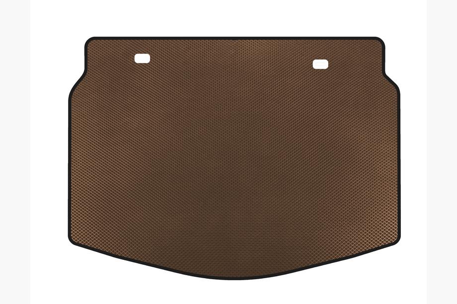 Hyundai Veloster 2018-2022 EVA Trunk Mat (Coupe, Brown) Image