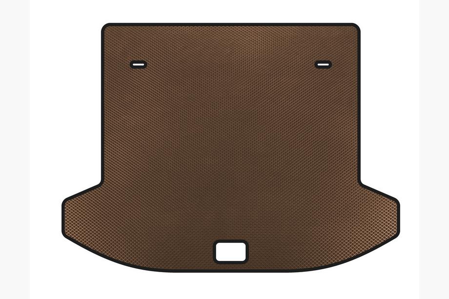 Jetour X70 2018- EVA Trunk Mat (2 Rows, Brown) Image