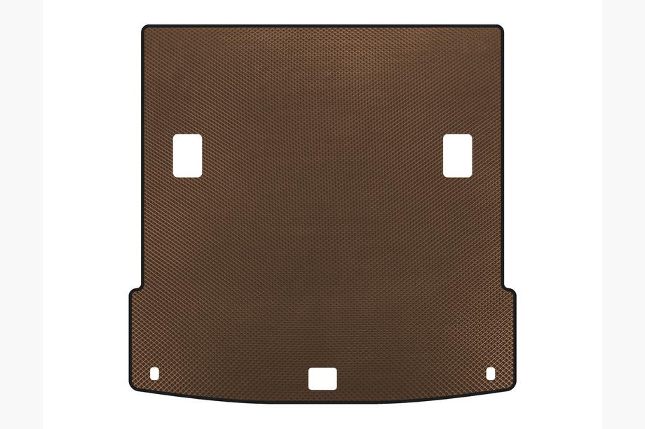 Kia Mohave 2008-2016 EVA Trunk Mat (Brown) Image
