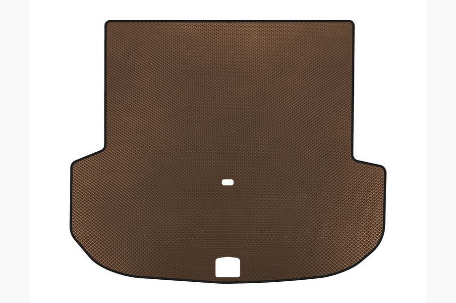 Kia Sorento III UM 2014-2020 EVA Trunk Mat (2014-2018, 5-Seater, Brown) Image