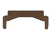 Mercedes SLK R172 2011-2016 EVA Trunk Mat (upper, Roadster, Brown) photo 1