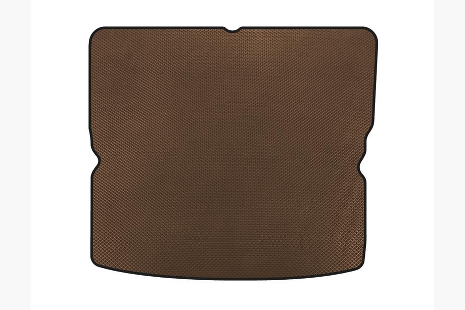 Opel Zafira B 2005–2011 EVA Trunk Mat with Coverage for 3rd Row, Brown Image