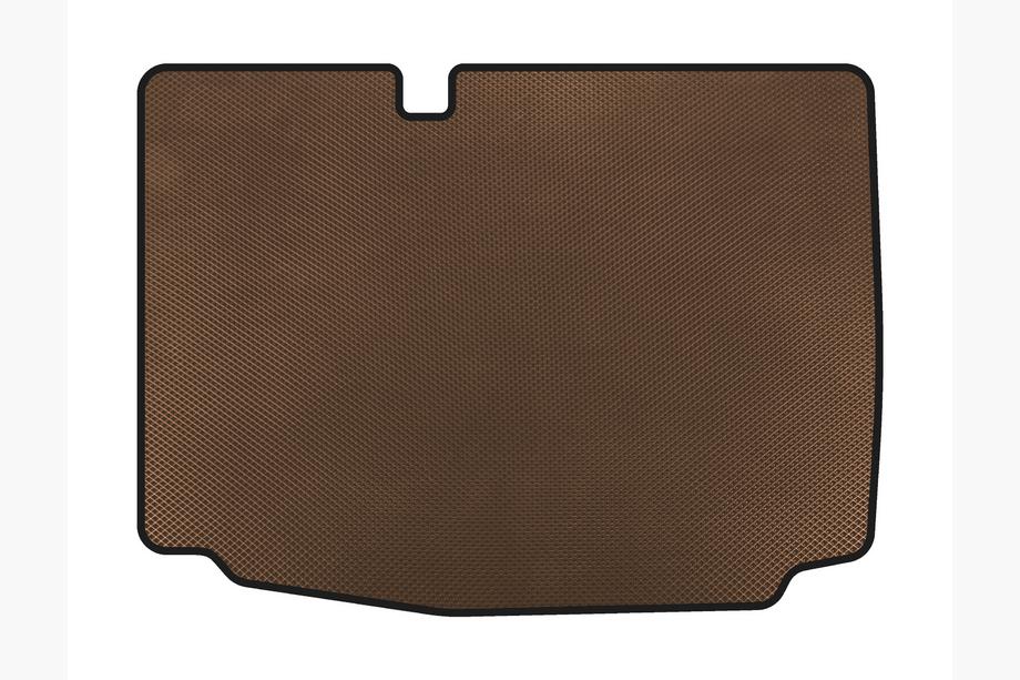 Volkswagen Polo 2010-2017 EVA Trunk Mat (HB, 3/5-Door, Brown) Image