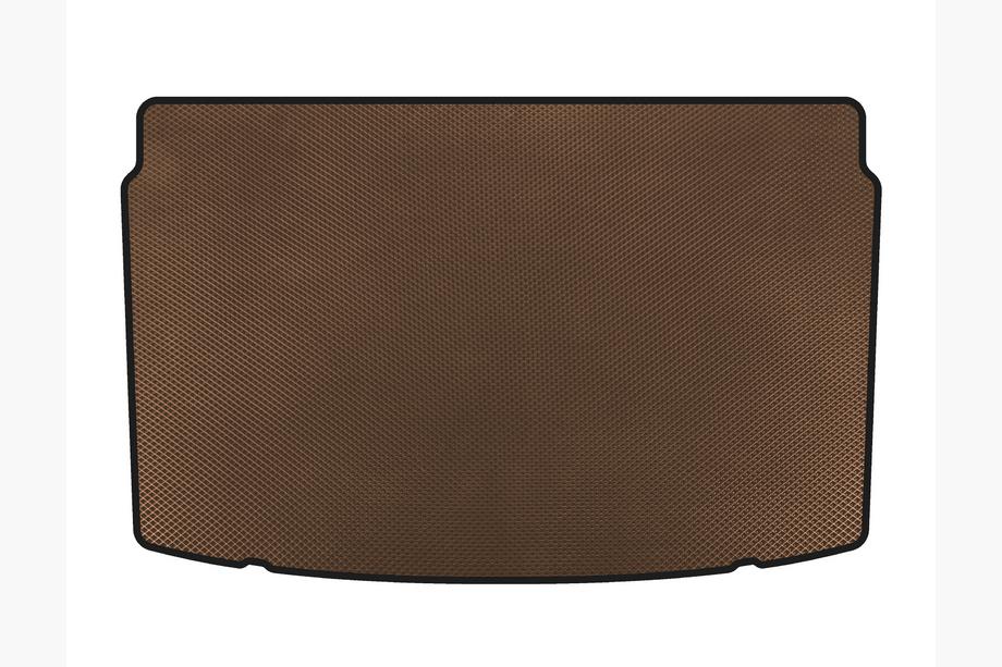 Volkswagen Polo 2017- EVA Trunk Mat (HB, Brown) Image