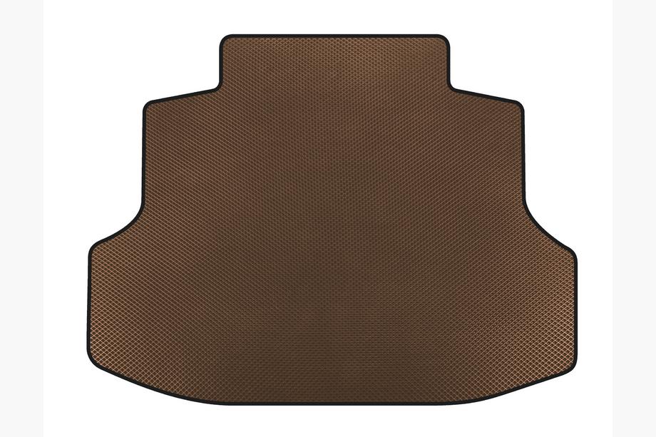 Honda Civic Sedan VII 2001-2006 Trunk Mat (SD, Brown) Photo 1
