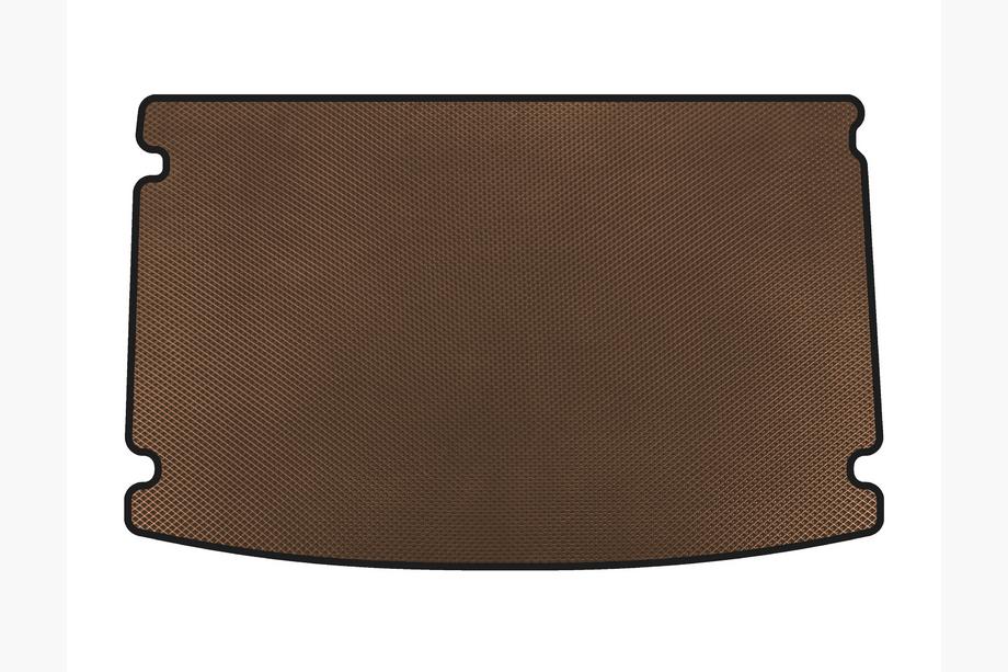 Hyundai Getz 2002- Trunk Mat (HB, 5-Door, Brown) Image