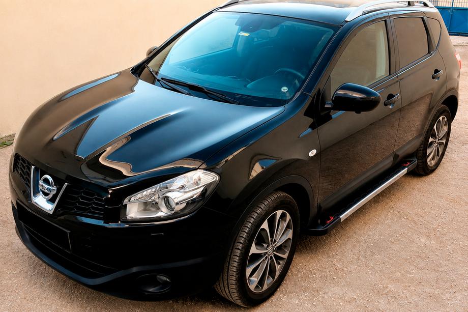 Nissan Qashqai 2007-2010 Side Steps RedLine V1 (2 pcs, aluminum) Image