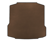 Skoda Rapid 2012-2019 Trunk Mat (Liftback, Brown) photo 1