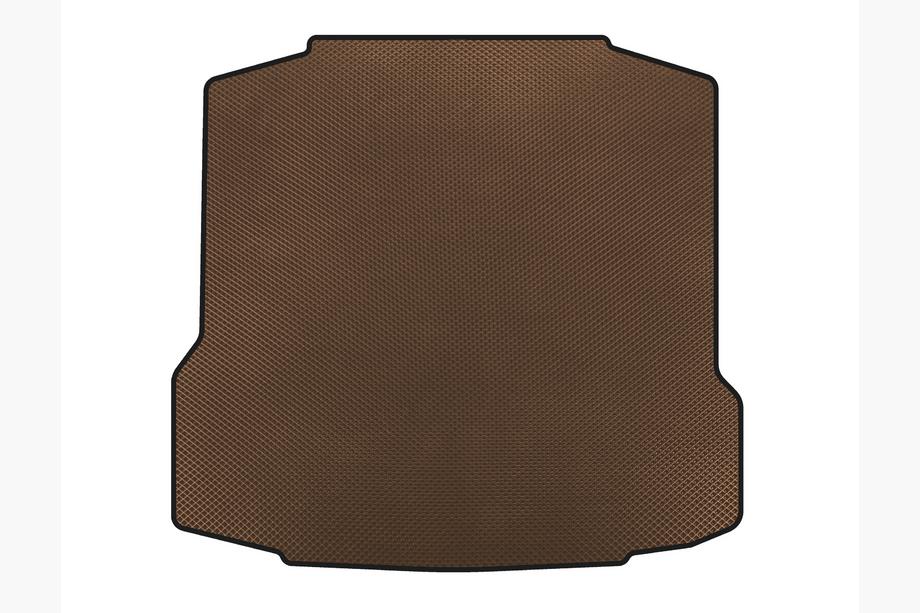 Skoda Rapid 2012-2019 Trunk Mat (Liftback, Brown) Image