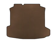 Volkswagen Polo 2010-2017 Trunk Mat (SD, Brown) photo 1