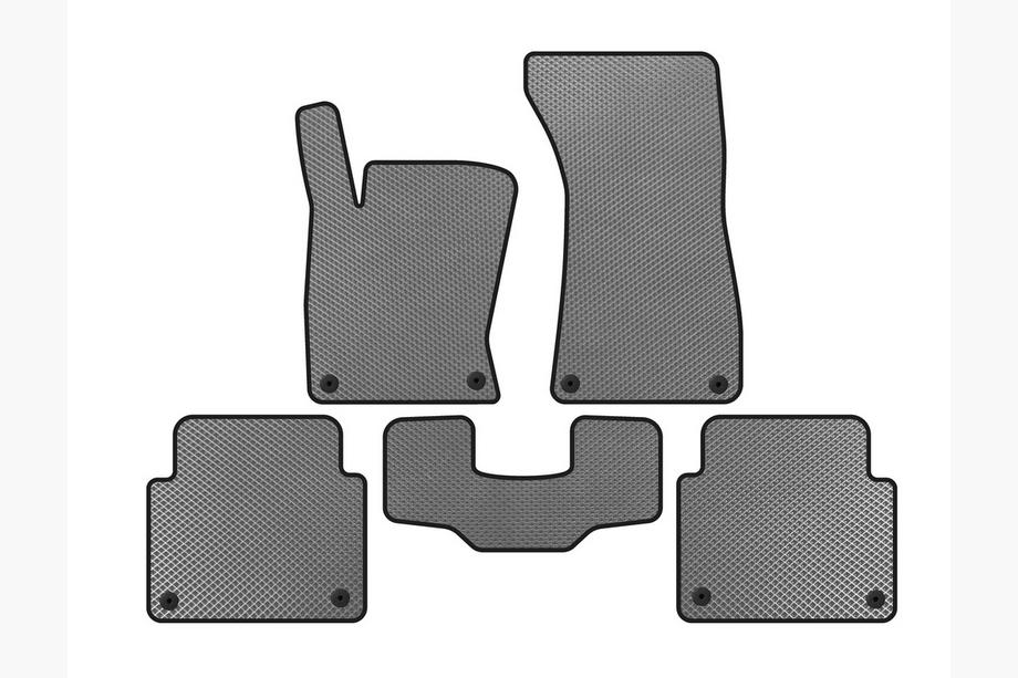 Audi A8 2002-2009 EVA Floor Mats (Short, Gray) Image
