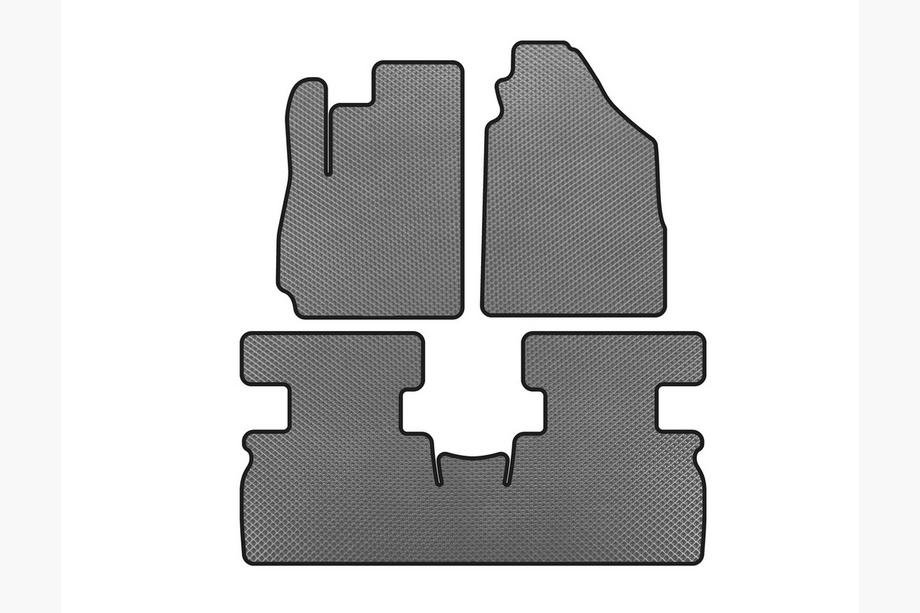 Jetour X70 2018- EVA Floor Mats (2 Rows, Gray) Image