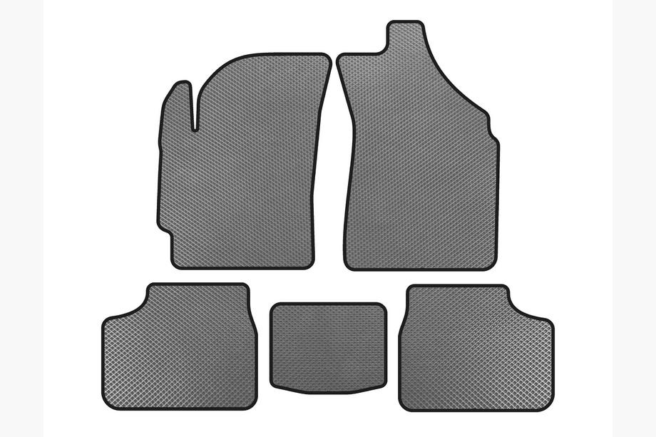 Daewoo Matiz 1998-2008 EVA Floor Mats (Gray) Image