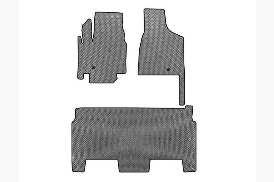 Dodge Grand Caravan V 2008-2020 EVA Mats (2008-2020, 2 Rows, 8-Seater/SXT Trim, Gray) Image