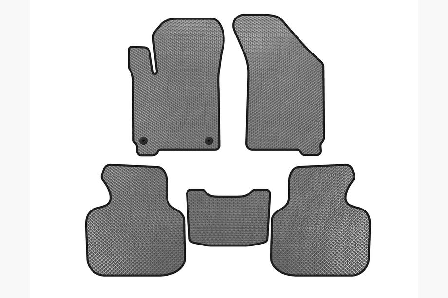 Dodge Journey 2008-2020 EVA Floor Mats (2011-2020, 7-Seater, Gray) Image