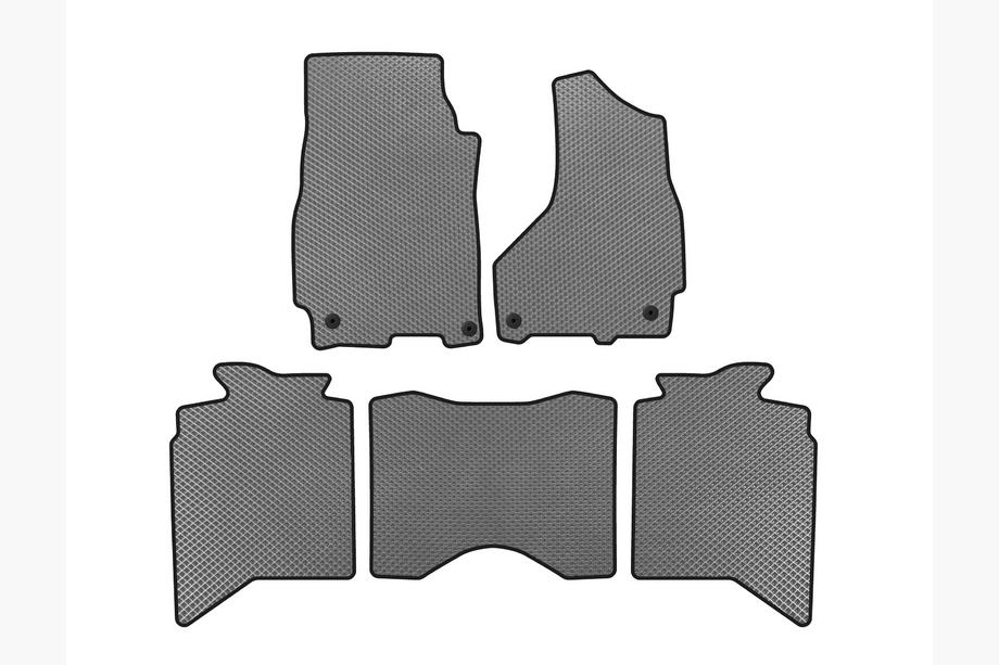 Dodge RAM (DS/DJ/D2) 2009–2024 EVA Floor Mats (2013+, 5-Seater, Gray) Image