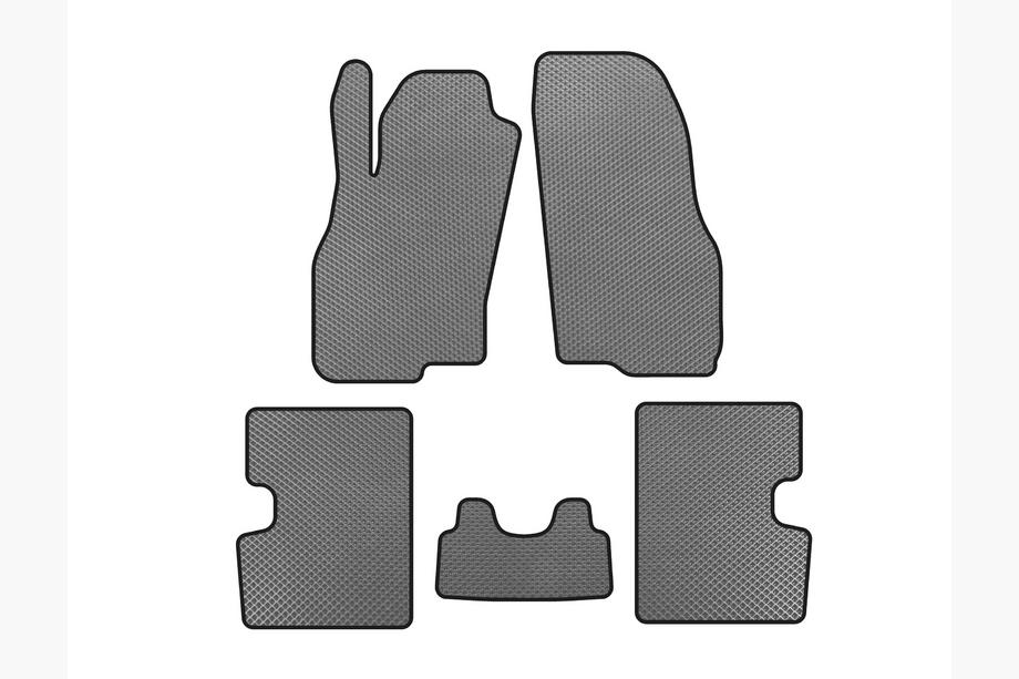 Fiat Punto Grande/EVO 2006-2018 EVA Floor Mats (HB, 5-Door, Pre-Facelift, Gray) Image