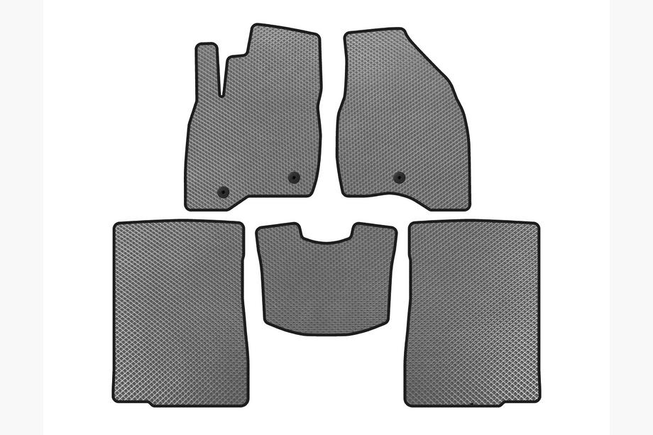 Ford Explorer 2011-2019 EVA Floor Mats (2015-2017, 2 Rows, 7-Seater, Gray) Image