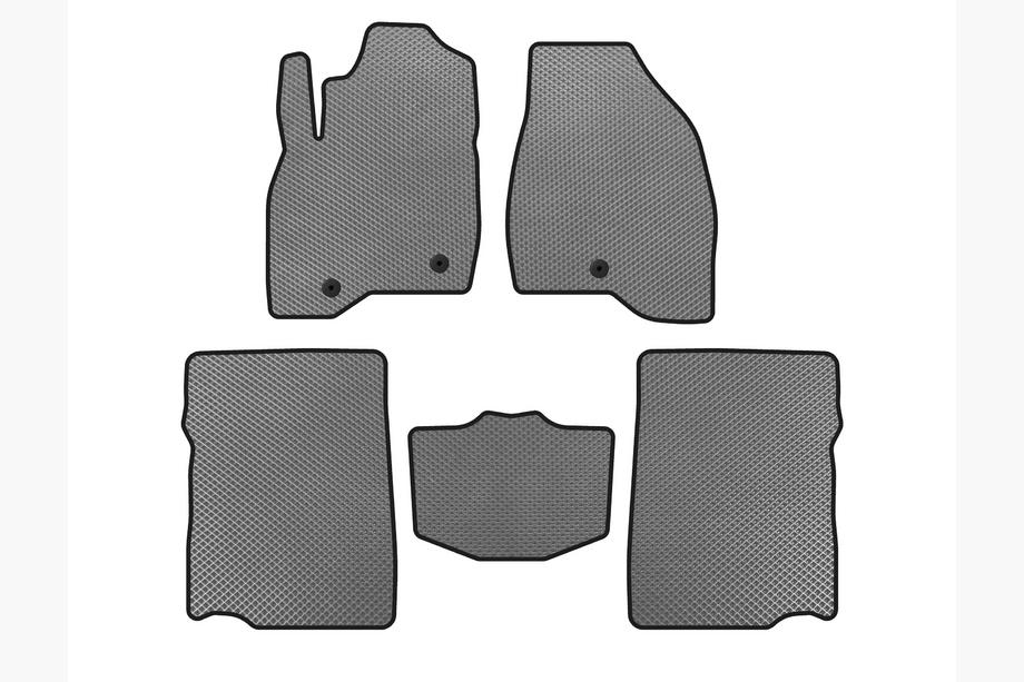 Ford Explorer 2011-2019 EVA Floor Mats (2017-2019, 2nd Row, 7-Seater, Grey) Image