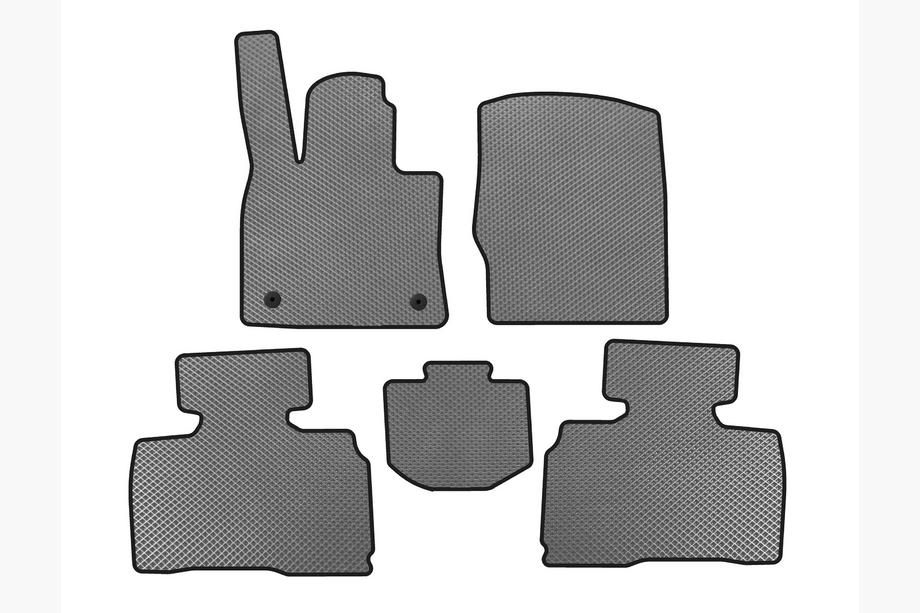 Ford Explorer 2019- EVA Floor Mats (2 Rows, 7-Seater, Grey) Image