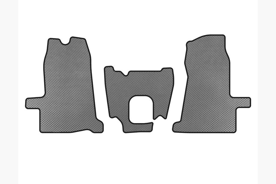 Ford Transit 2000–2014 EVA Floor Mats (2000-2006, 1+1, Manual, Grey) Image