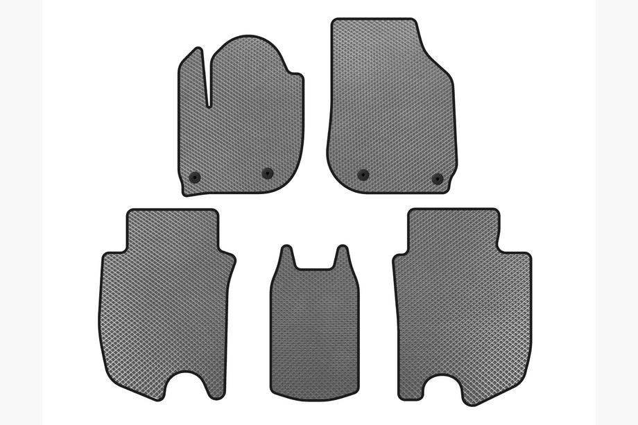 Honda FIT/Jazz 2014–2020 EVA Floor Mats (HB, Hybrid, Gray) Image