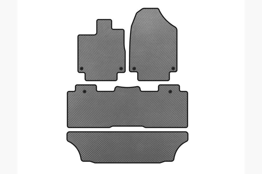 Honda Odyssey 2017– EVA Floor Mats (3 Rows, Gray) Image