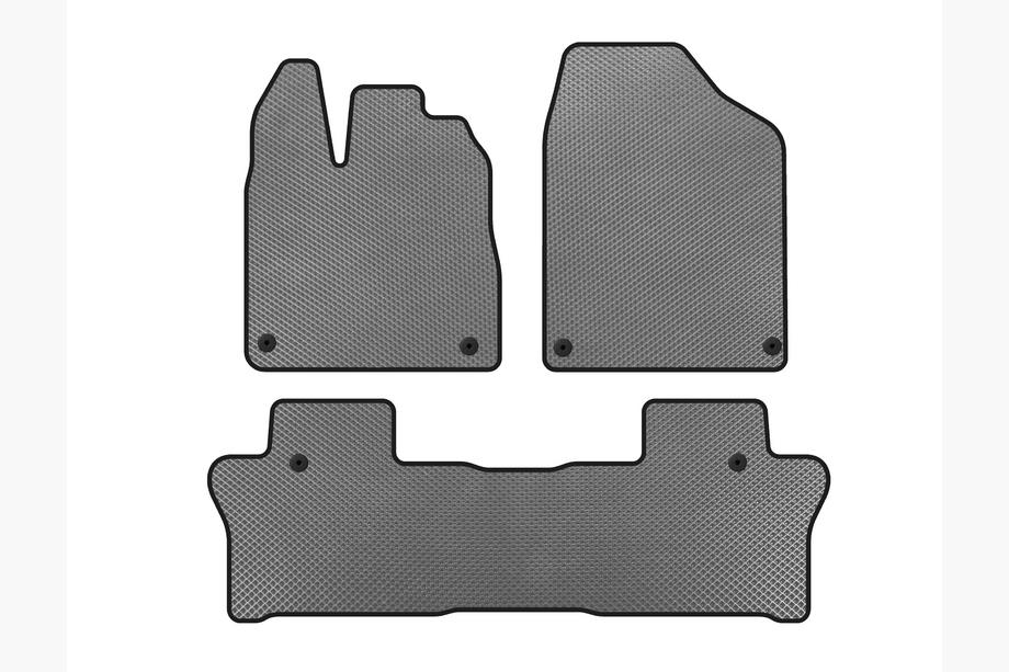 Honda Pilot 2015-2022 EVA Floor Mats (2 Rows, Gray) Image