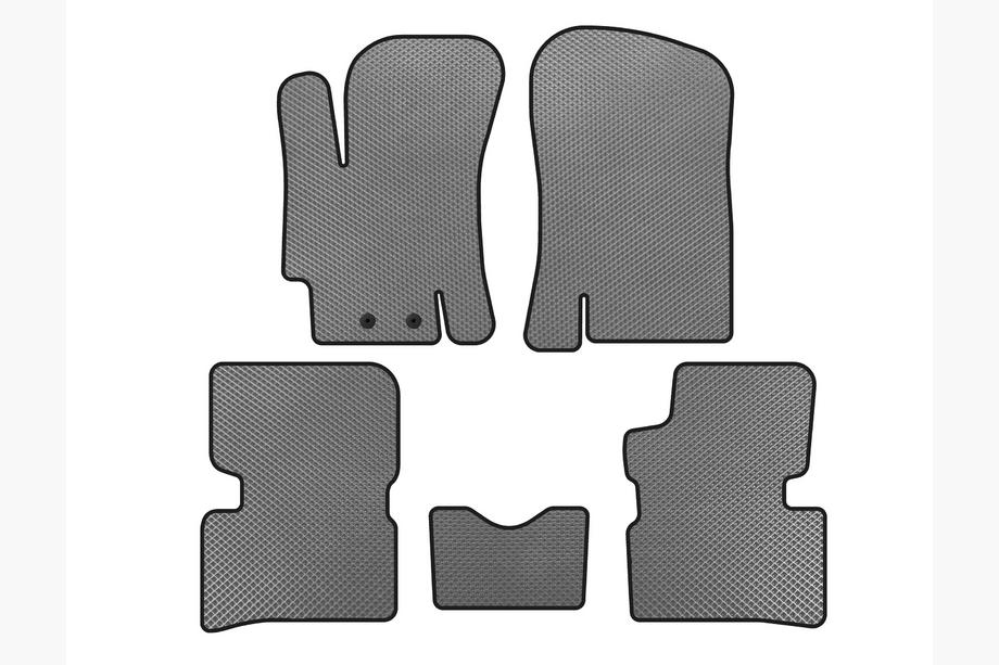 Hyundai Accent 2006-2010 EVA Floor Mats (SD, Gray) Image