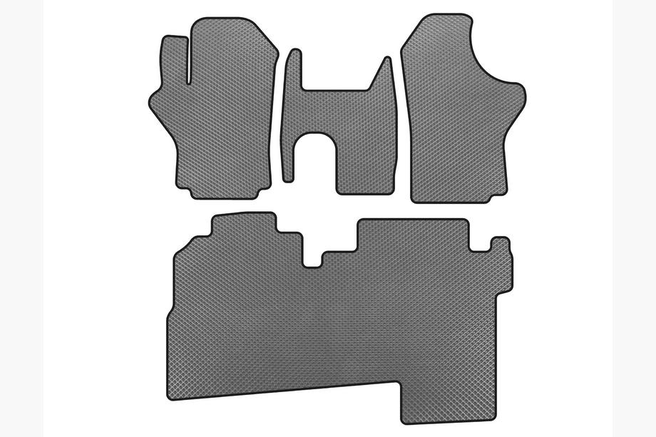 Hyundai H200, H1, Starex 1998-2007 EVA Floor Mats (2004-2007, 2 Rows, 8-Seater, Grey) Photo 1