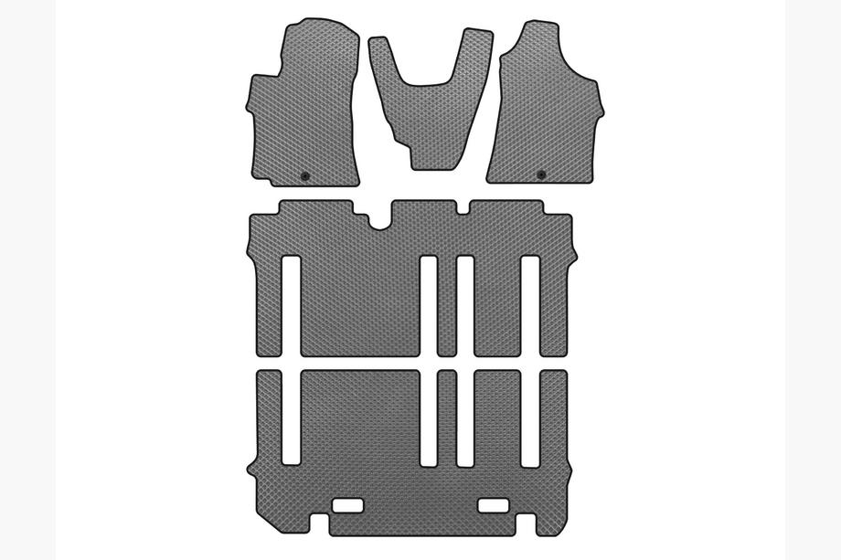 Hyundai H300, H1, Starex 2008-2020 EVA Floor Mats (Full Set, Gray) Photo 1