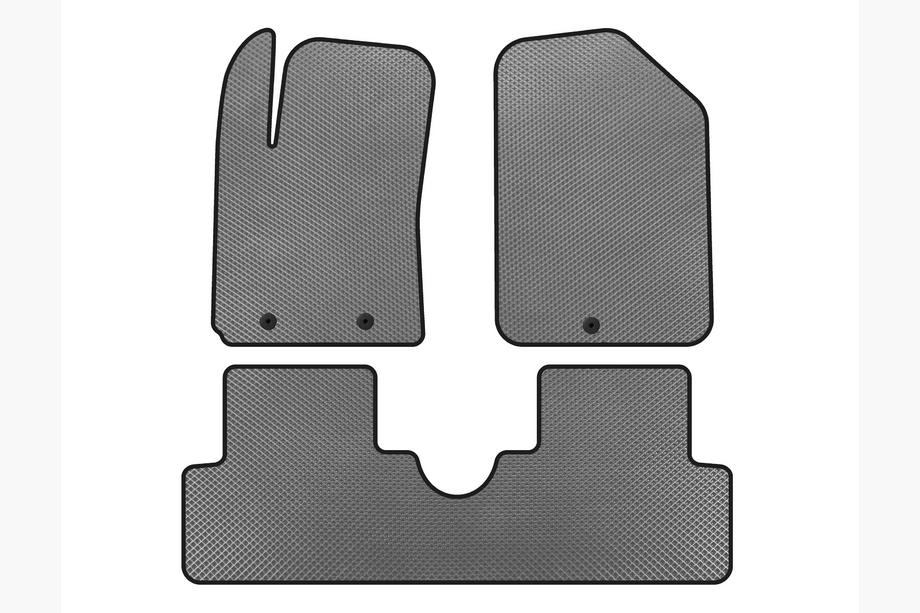 Hyundai I-10 2014-2017 EVA Floor Mats (HB, Gray) Image