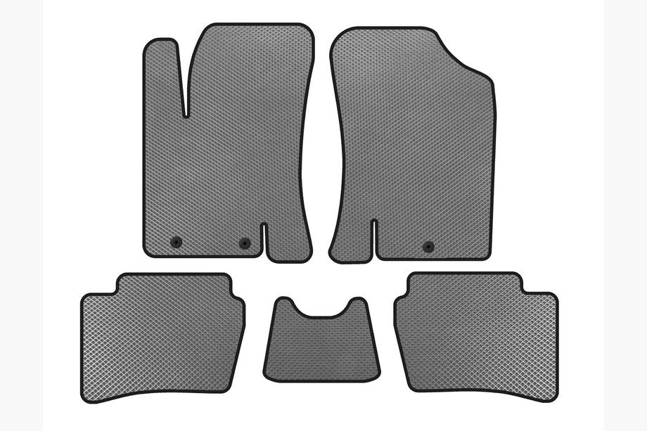 Hyundai I-20 2008-2012 EVA Floor Mats (HB, Gray) Image
