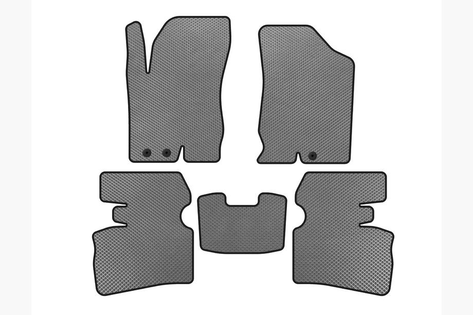 Hyundai I-30 2007-2011 EVA Floor Mats (SW, Gray) Image