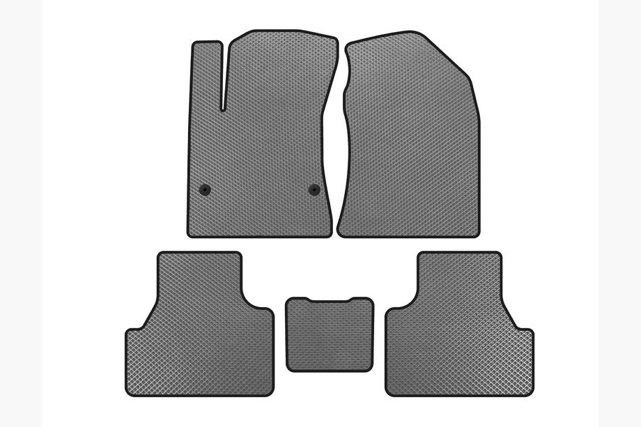 Hyundai Kona 2017-2023 EVA Floor Mats V2 (Electric, Gray) Image
