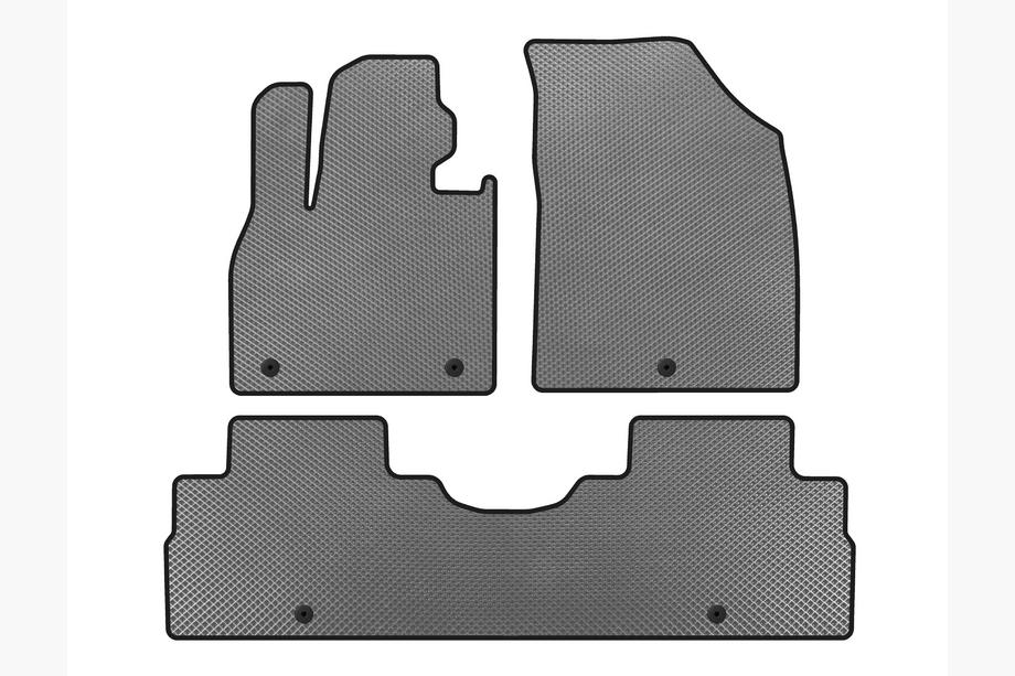 Hyundai Palisade 2018-2025 EVA Floor Mats (2 Rows, 8-Seater, Grey) Image