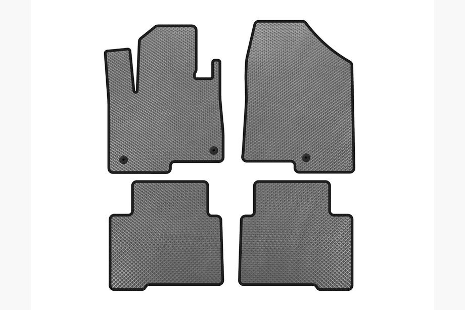 Hyundai Santa Fe 4 2018-2023 EVA Floor Mats (2 Rows, for Grand, Gray) Image