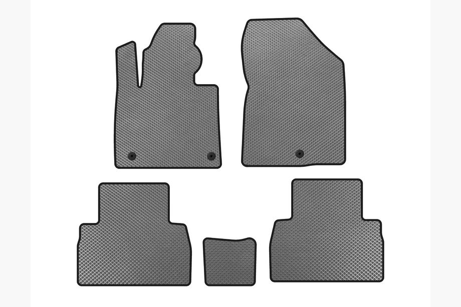 Hyundai Santa Fe 4 2018-2023 EVA Floor Mats (2018-2020, Gray) Image