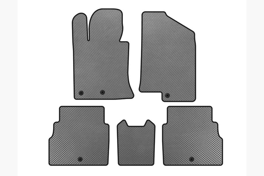 Hyundai Sonata YF 2010-2014 EVA Floor Mats V2 (Gray) Image