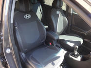 Hyundai Accent 2011-2017 Car Seat Covers (Leatherette↗Fabric, Premium) photo 16