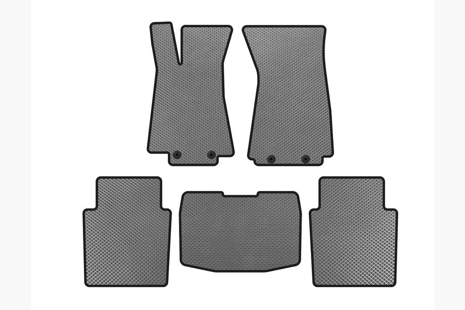 Jaguar XJ 2003-2009 EVA Floor Mats (SD, Gray) Image
