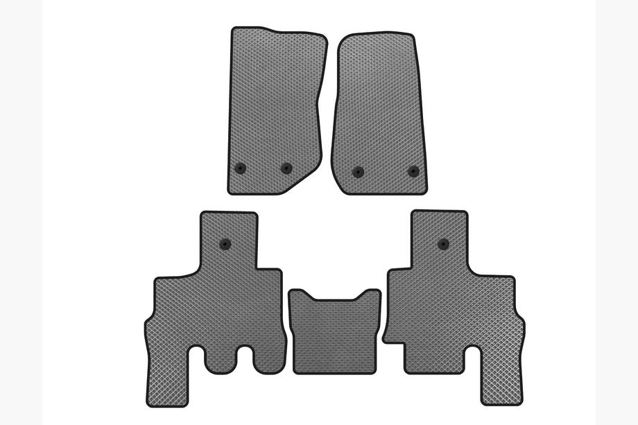 Jeep Wrangler 2007-2017 EVA Floor Mats (Gray) Image