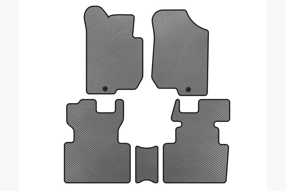 Kia Carens 1999-2012 EVA Floor Mats (2006-2012, 2 Rows, 7-Seater, Grey) Image