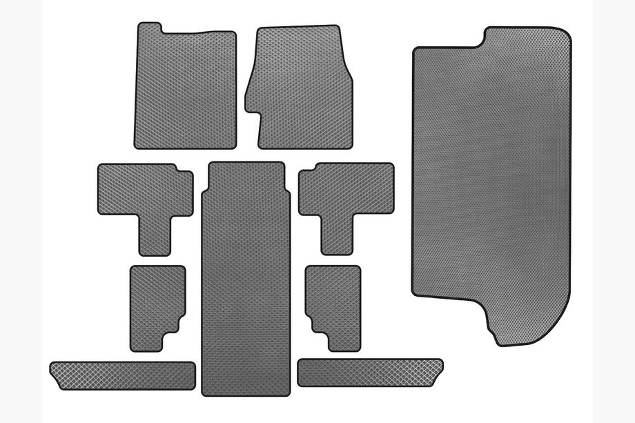 Kia Carnival 2002-2013 EVA Floor Mats (Full Set, Gray) Image