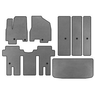 EVA Floor Mats (Full Set, Gray) Kia Carnival 2014-2020