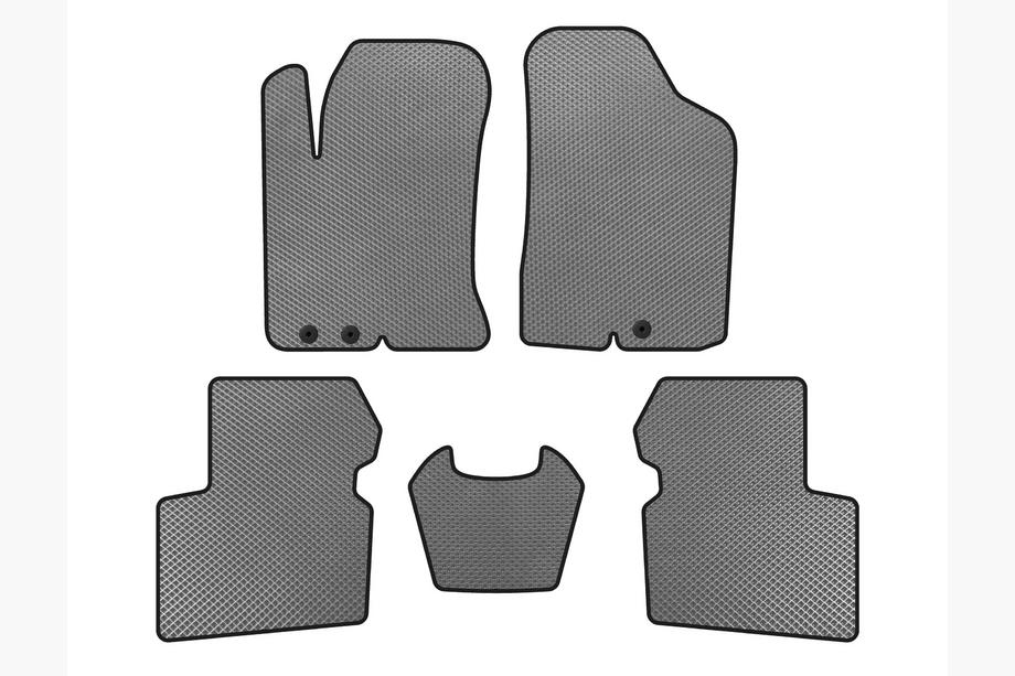 Kia Cerato 2 2010-2013 EVA Floor Mats (SD, Gray) Image
