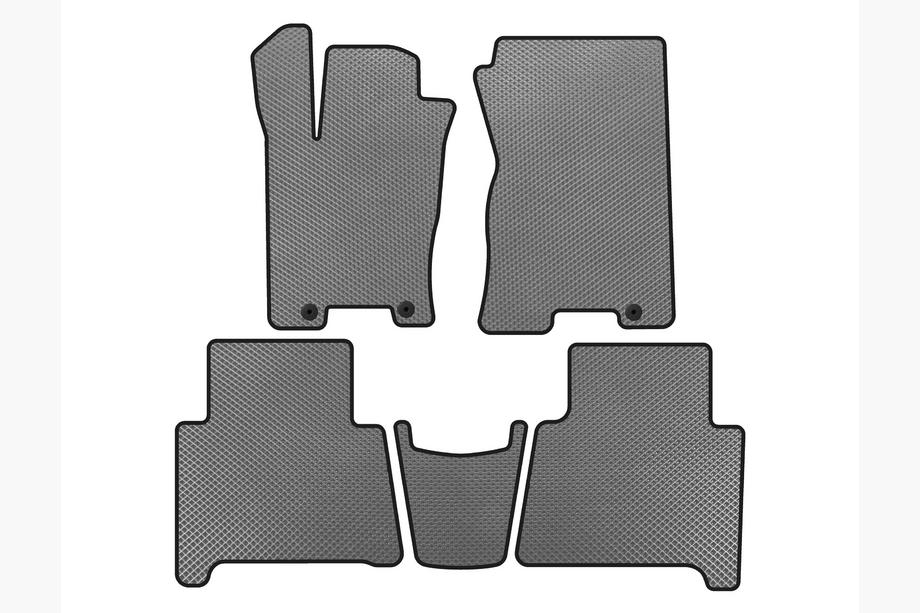 Kia Mohave 2008-2016 EVA Floor Mats (Gray) Image
