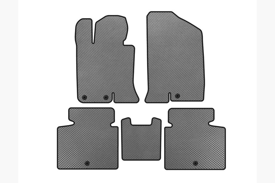 Kia Optima 2010-2016 EVA Floor Mats V-2 (SD, Grey) Image