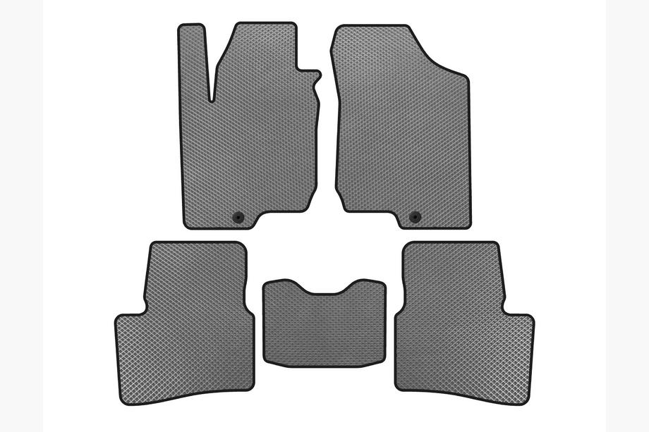 Kia Ceed 2007-2012 EVA Floor Mats (HB, 3-Door, Gray) Image