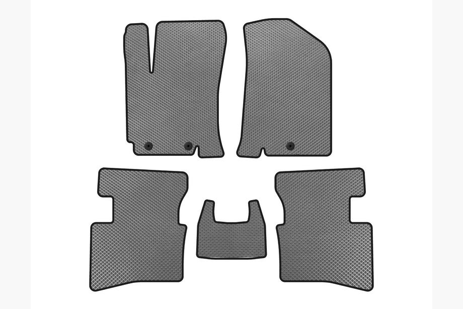 Kia Rio 2012-2017 EVA Floor Mats V2 (Gray) Image